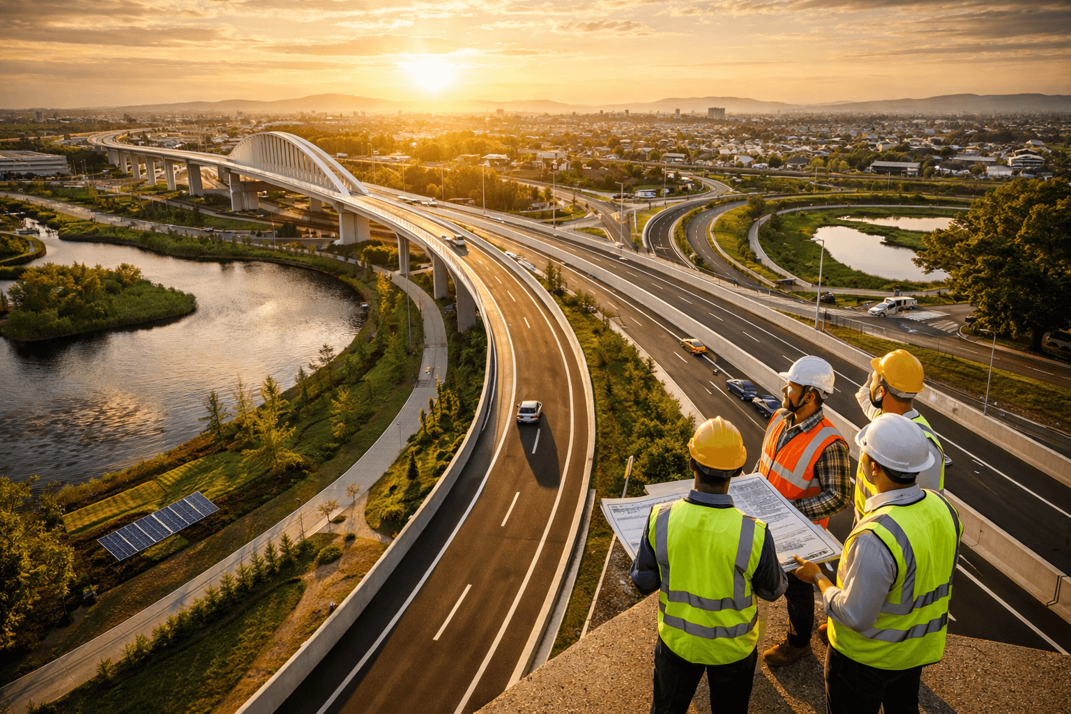 Construction site overview