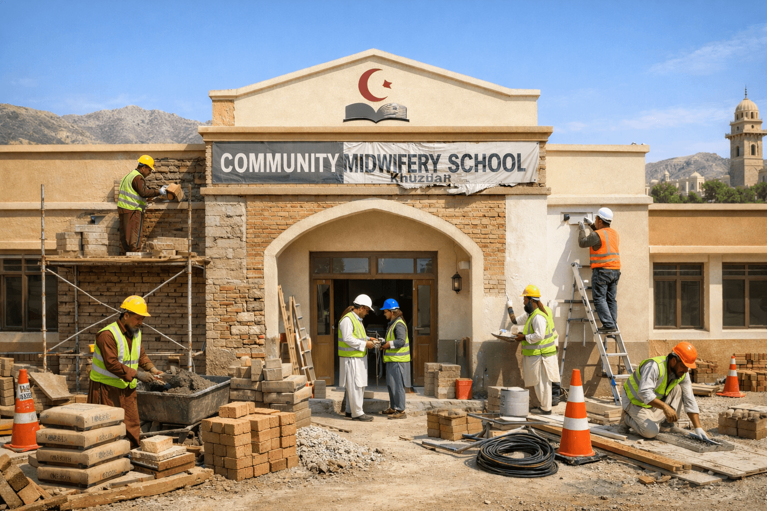 Repair Work of Community Midwifery School at Khuzdar